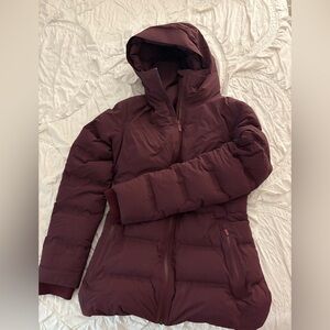 Lululemon Athletica Maroon Puffer Jacket